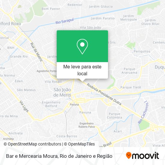 Bar e Mercearia Moura mapa