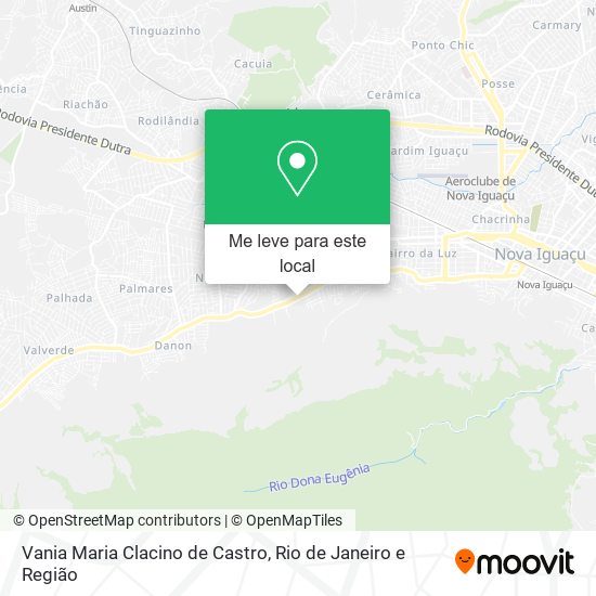 Vania Maria Clacino de Castro mapa