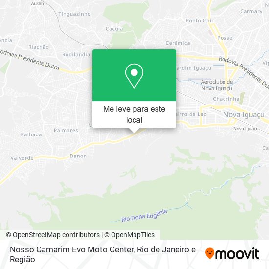 Nosso Camarim Evo Moto Center mapa