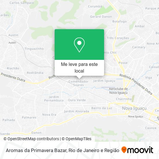 Aromas da Primavera Bazar mapa