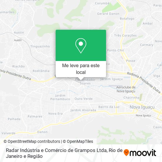 Radar Indústria e Comércio de Grampos Ltda mapa