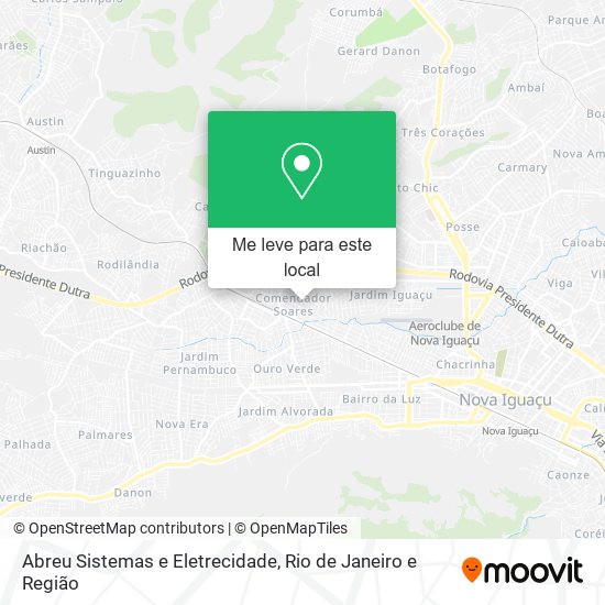 Abreu Sistemas e Eletrecidade mapa