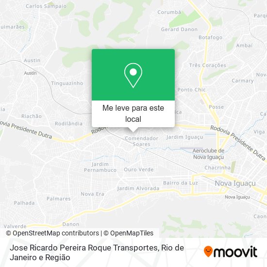 Jose Ricardo Pereira Roque Transportes mapa