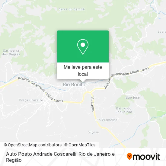 Auto Posto Andrade Coscarelli mapa