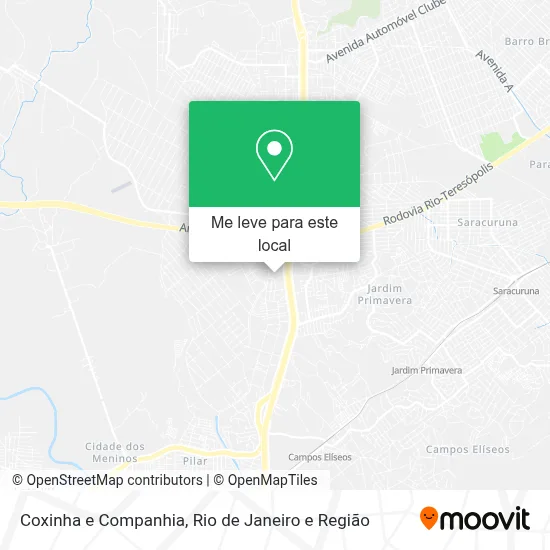 Coxinha e Companhia mapa