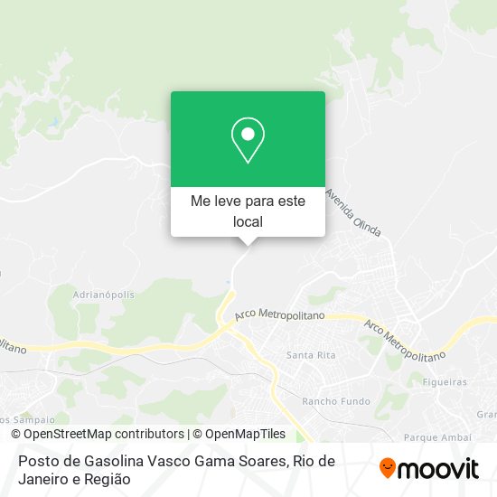 Posto de Gasolina Vasco Gama Soares mapa
