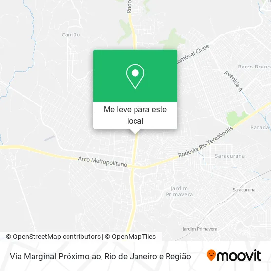 Via Marginal Próximo ao mapa