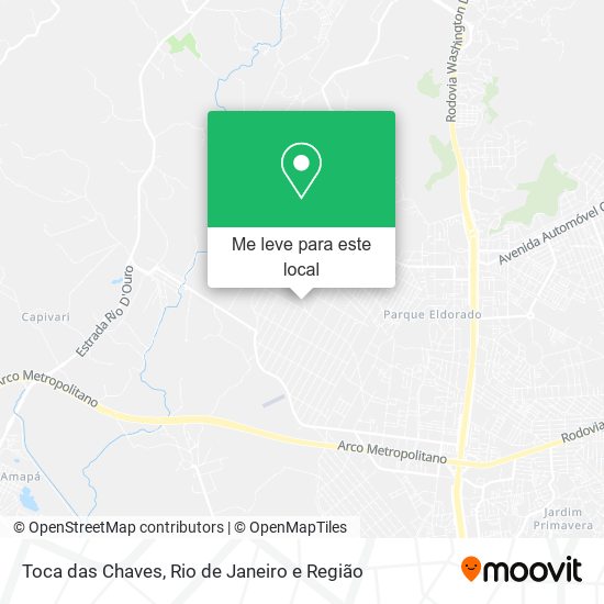 Toca das Chaves mapa