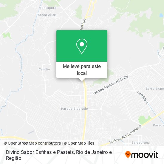 Divino Sabor Esfihas e Pasteis mapa
