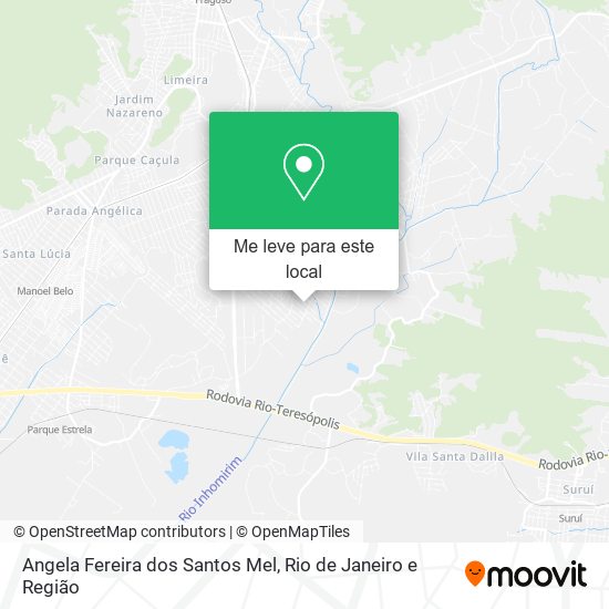 Angela Fereira dos Santos Mel mapa
