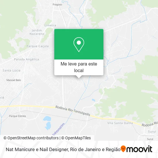 Nat Manicure e Nail Designer mapa