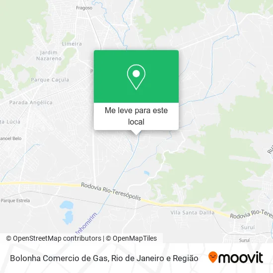Bolonha Comercio de Gas mapa