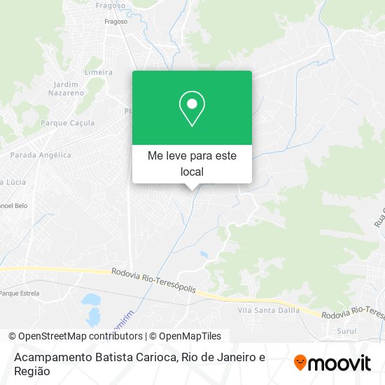 Acampamento Batista Carioca mapa