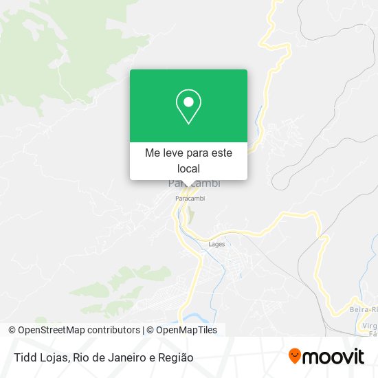 Tidd Lojas mapa
