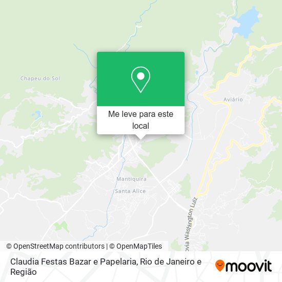 Claudia Festas Bazar e Papelaria mapa