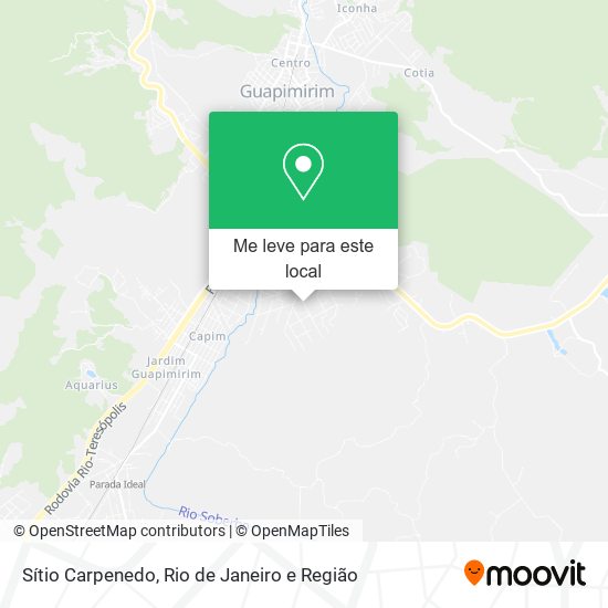 Sítio Carpenedo mapa