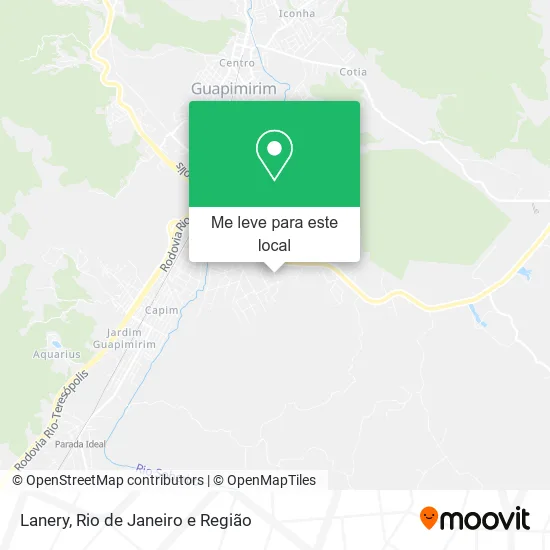 Lanery mapa