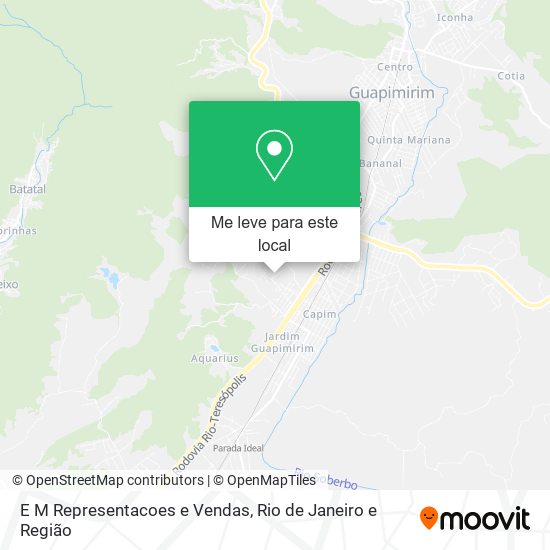 E M Representacoes e Vendas mapa