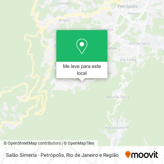 Salão Simeria - Petrópolis mapa