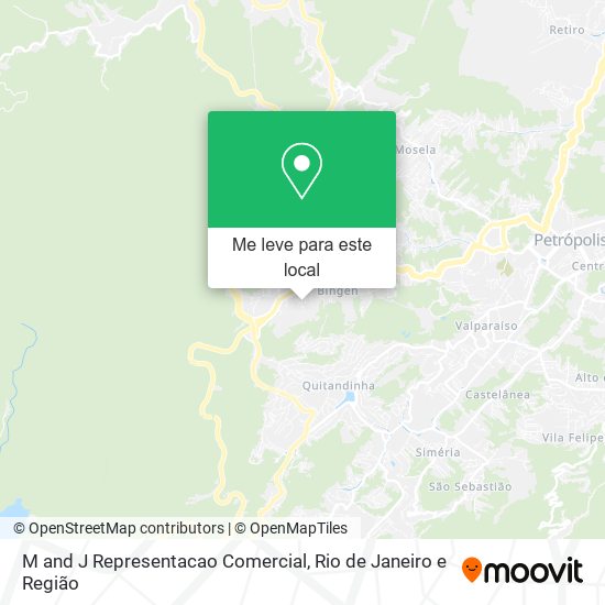 M and J Representacao Comercial mapa