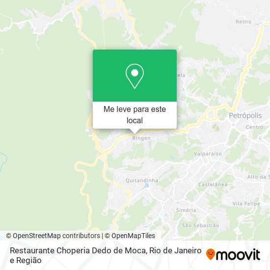 Restaurante Choperia Dedo de Moca mapa