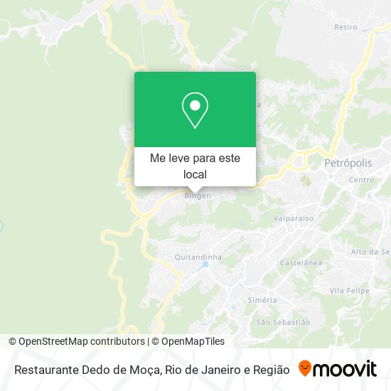 Restaurante Dedo de Moça mapa