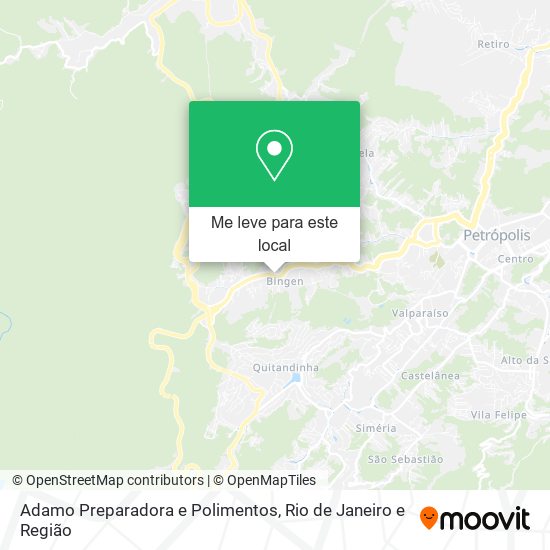 Adamo Preparadora e Polimentos mapa