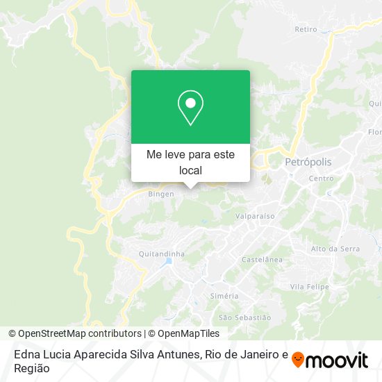 Edna Lucia Aparecida Silva Antunes mapa