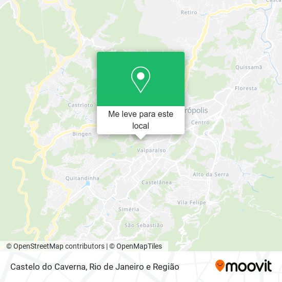 Castelo do Caverna mapa