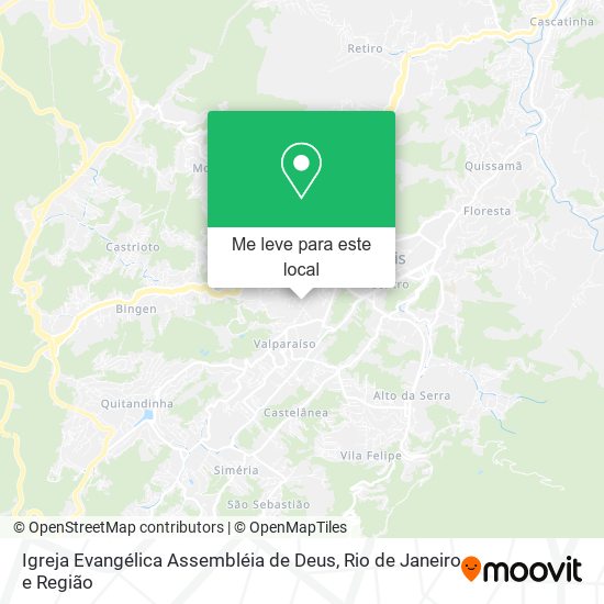 Igreja Evangélica Assembléia de Deus mapa