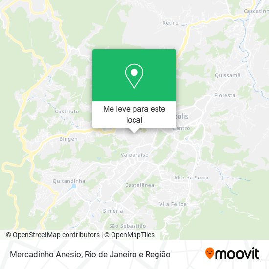Mercadinho Anesio mapa