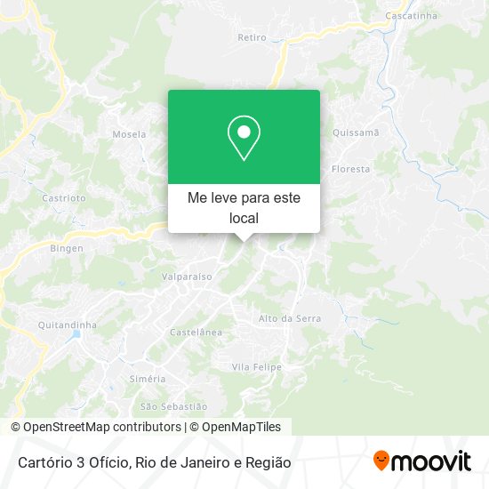 Cartório 3 Ofício mapa