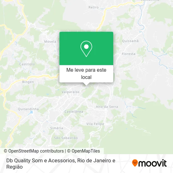 Db Quality Som e Acessorios mapa
