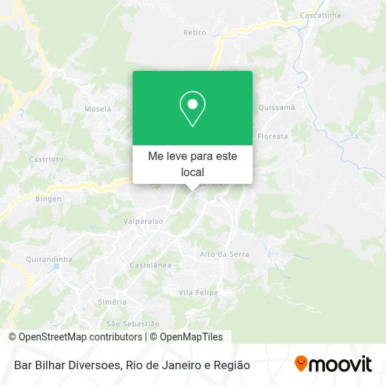 Bar Bilhar Diversoes mapa