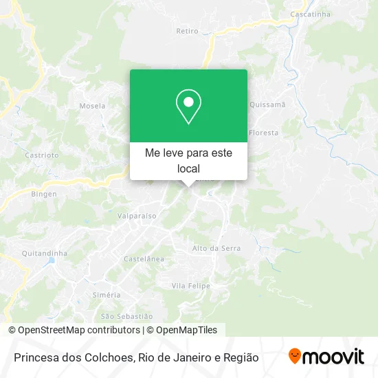 Princesa dos Colchoes mapa