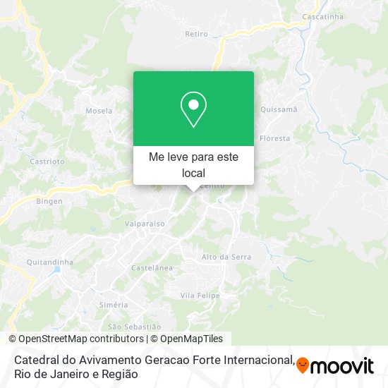 Catedral do Avivamento Geracao Forte Internacional mapa