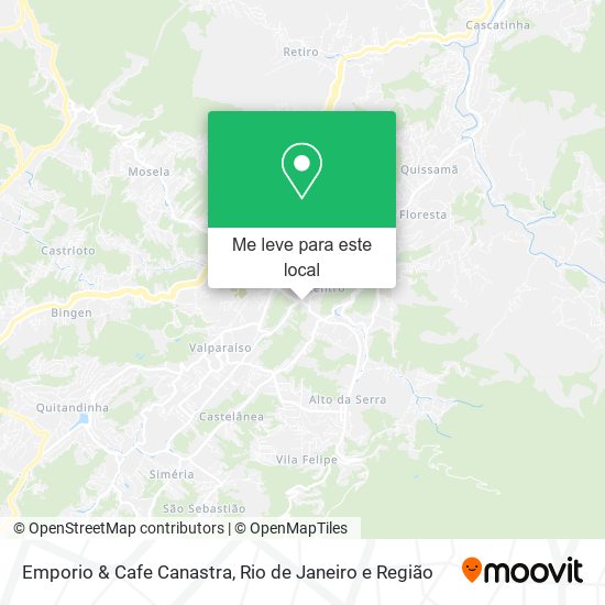 Emporio & Cafe Canastra mapa