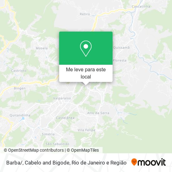 Barba/, Cabelo and Bigode mapa
