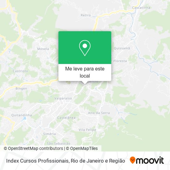 Index Cursos Profissionais mapa