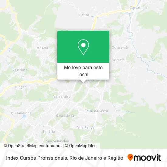 Index Cursos Profissionais mapa