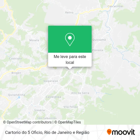 Cartorio do 5 Oficio mapa