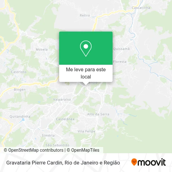 Gravataria Pierre Cardin mapa