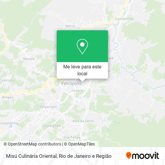 Misú Culinária Oriental mapa