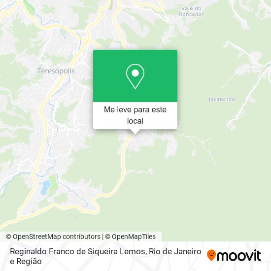 Reginaldo Franco de Siqueira Lemos mapa