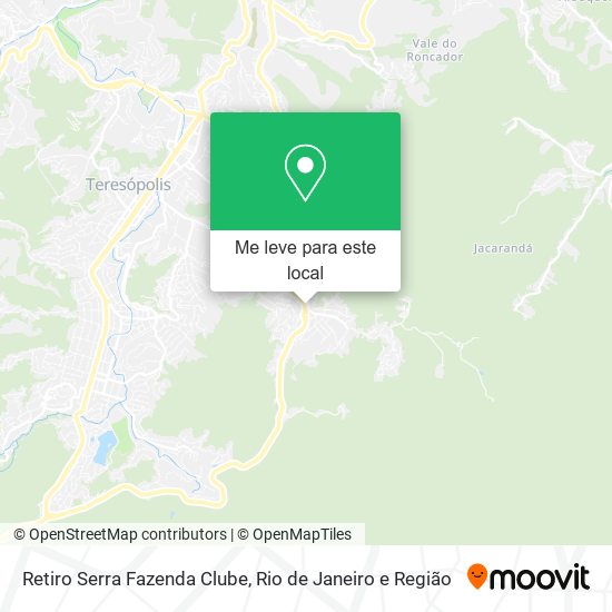 Retiro Serra Fazenda Clube mapa