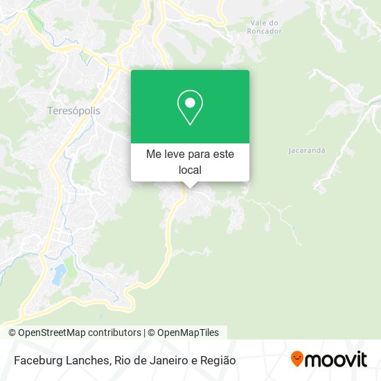Faceburg Lanches mapa