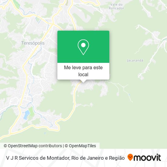 V J R Servicos de Montador mapa