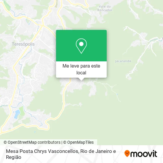 Mesa Posta Chrys Vasconcellos mapa