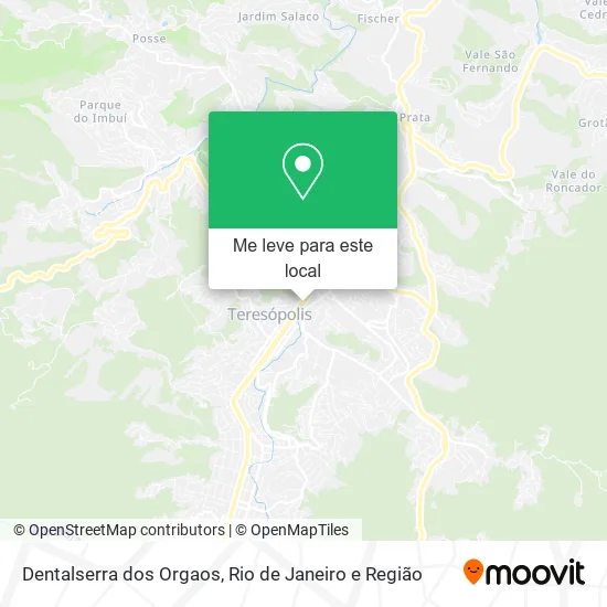 Dentalserra dos Orgaos mapa