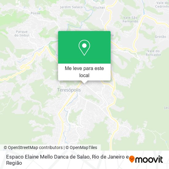 Espaco Elaine Mello Danca de Salao mapa